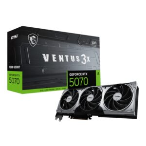 MSI GeForce RTX 5070 12GB VENTUS 3X OC Graphics Card - PCIe 5.0